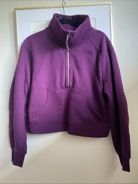 Lululemon Scuba Half-Zip Pullover Sweatshirt in Deep Plum, Sz M/L
